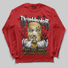 Red Sneakers DopeSkill Long Sleeve T-Shirt Drip Harder Graphic Streetwear - Red 