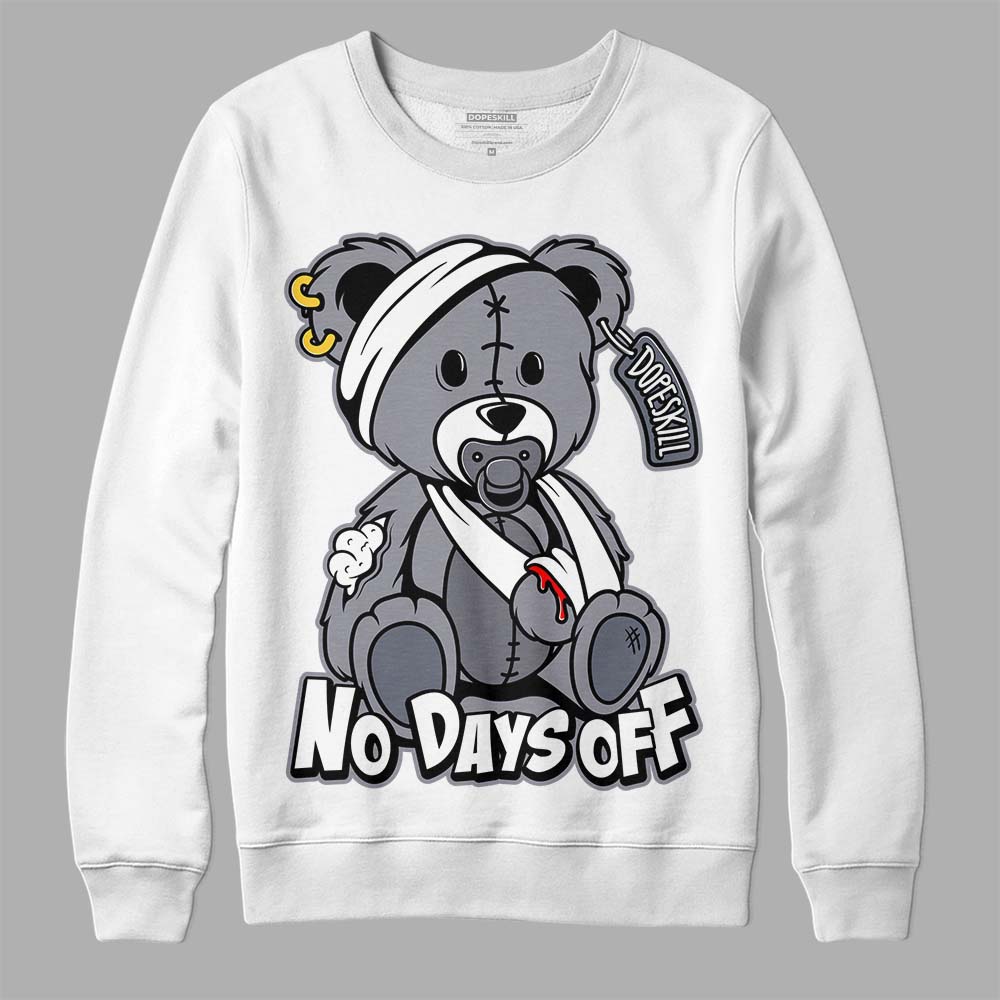 Jordan 14 Retro 'Stealth' DopeSkill Sweatshirt Hurt Bear Graphic Streetwear - White