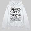 Jordan 4 “Fear” DopeSkill Hoodie Sweatshirt Money Is Our Motive Typo Graphic Streetwear - White