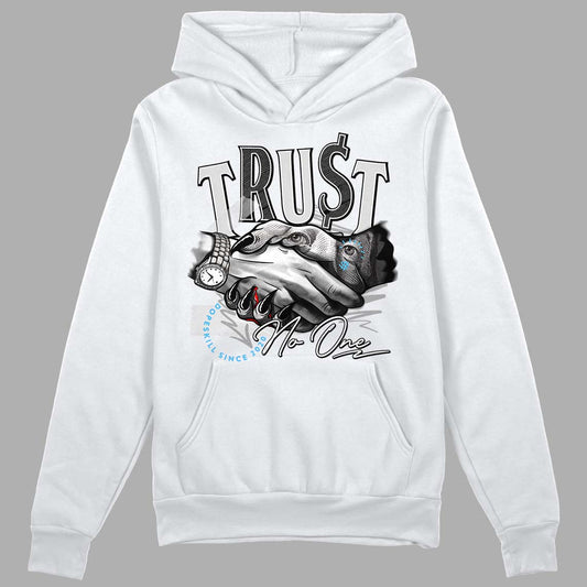 Dunk Low ‘Pure Platinum’ DopeSkill Hoodie Sweatshirt Trust No One Graphic Streetwear - White