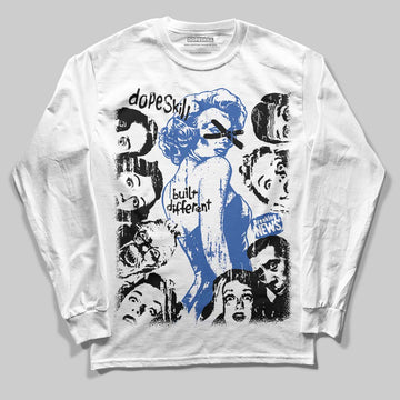 Jordan 1 Low Travis Scott x Fragment DopeSkill Long Sleeve T-Shirt Built Different Graphic Streetwear - White 