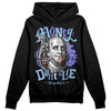 University Blue Sneakers DopeSkill Hoodie Sweatshirt Money Don't Lie Graphic Streetwear - Black