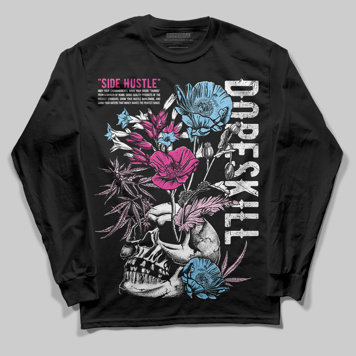 Jordan 6 “Doernbecher” DopeSkill Long Sleeve T-Shirt Side Hustle Graphic Streetwear - Black