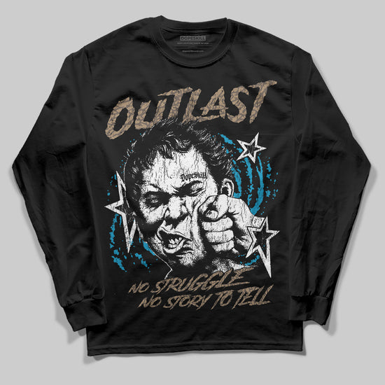 Jordan 3 GS “We Outside” DopeSkill Long Sleeve T-Shirt Outlast Graphic Streetwear - Black