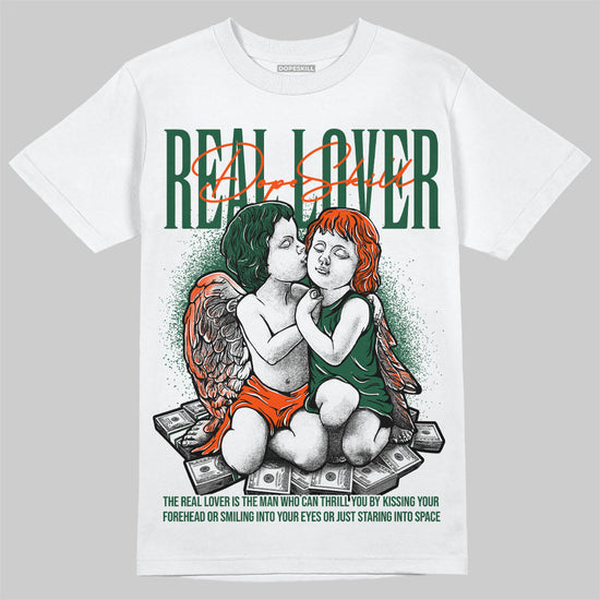 Dunk Low Team Dark Green Orange DopeSkill T-Shirt Real Lover Graphic Streetwear - White