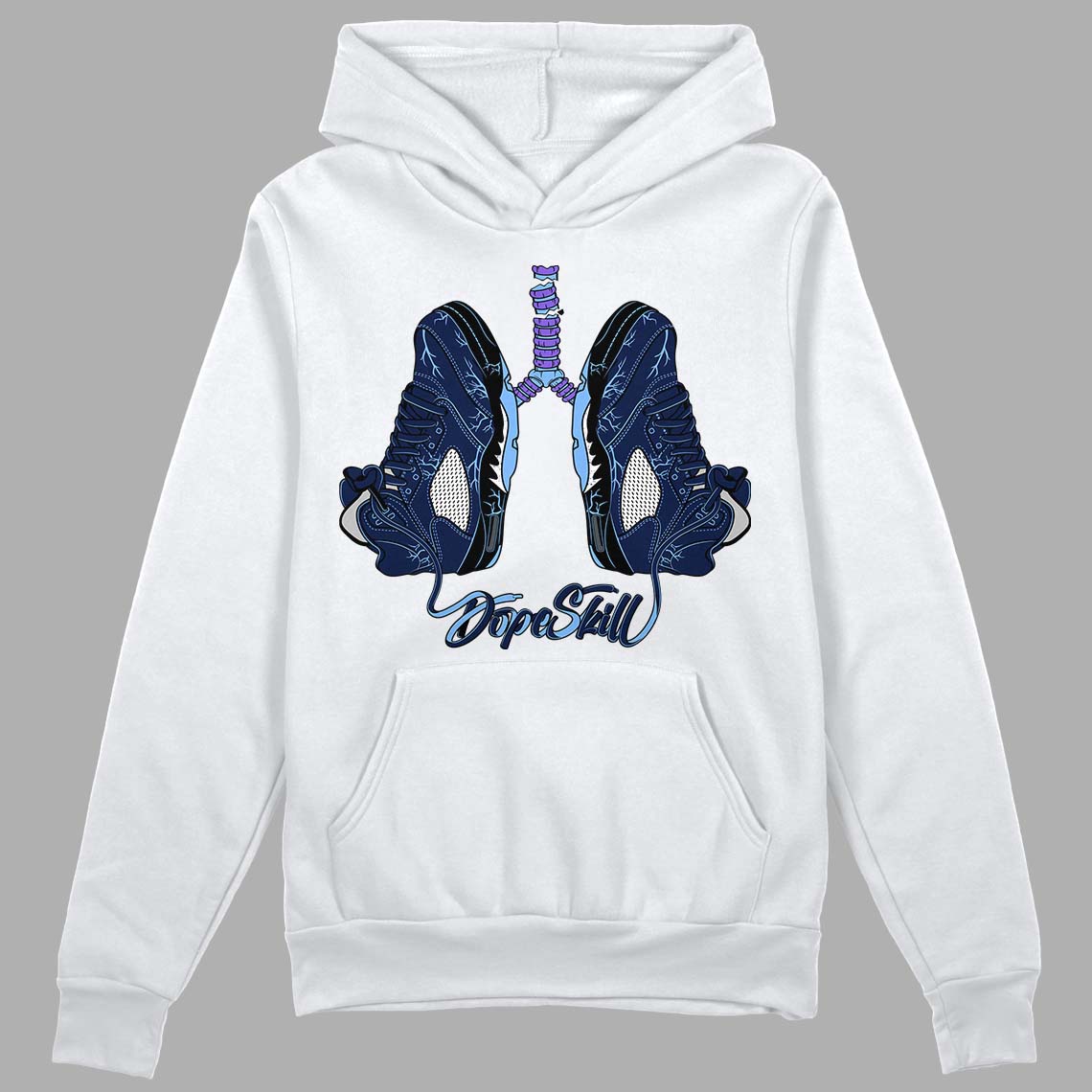 Jordan 5 SE “Georgetown” DopeSkill Hoodie Sweatshirt Breathe Graphic Streetwear