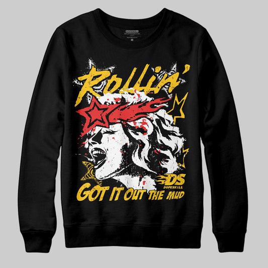 Yellow Sneakers DopeSkill Sweatshirt Got It Out The Mud Graphic Streetwear - Black