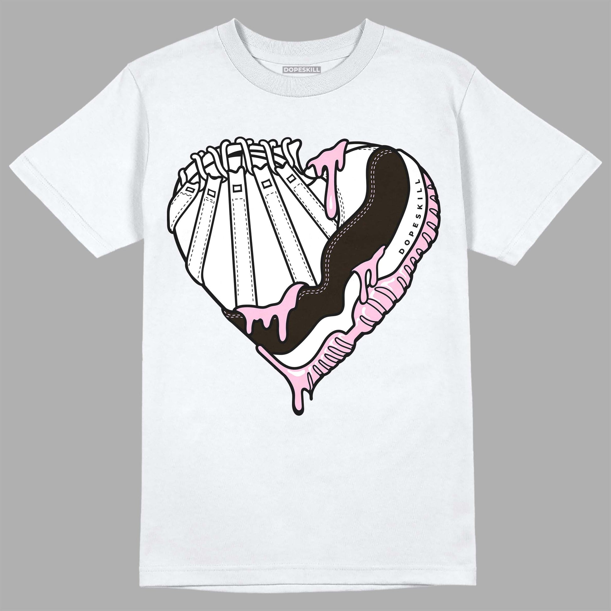 Jordan 11 Retro Neapolitan DopeSkill T-Shirt Heart Jordan 11 Graphic Streetwear