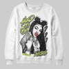 Jordan 4 GS “Light Lemon Twist” DopeSkill Sweatshirt New H.M.O Graphic Streetwear - White