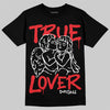 Black and White Sneakers DopeSkill T-Shirt True Lover Graphic Streetwear - Black