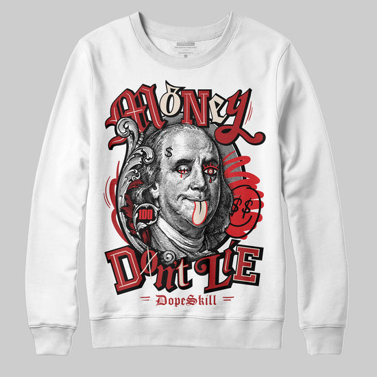 Adidas Samba OG ‘Talchum Pack ‑ Scarlet’ DopeSkill Sweatshirt Money Don't Lie Graphic Streetwear - White