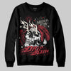 Jordan 4 “Sierra Red" DopeSkill Sweatshirt Drip Season Graphic Streetwear - Black