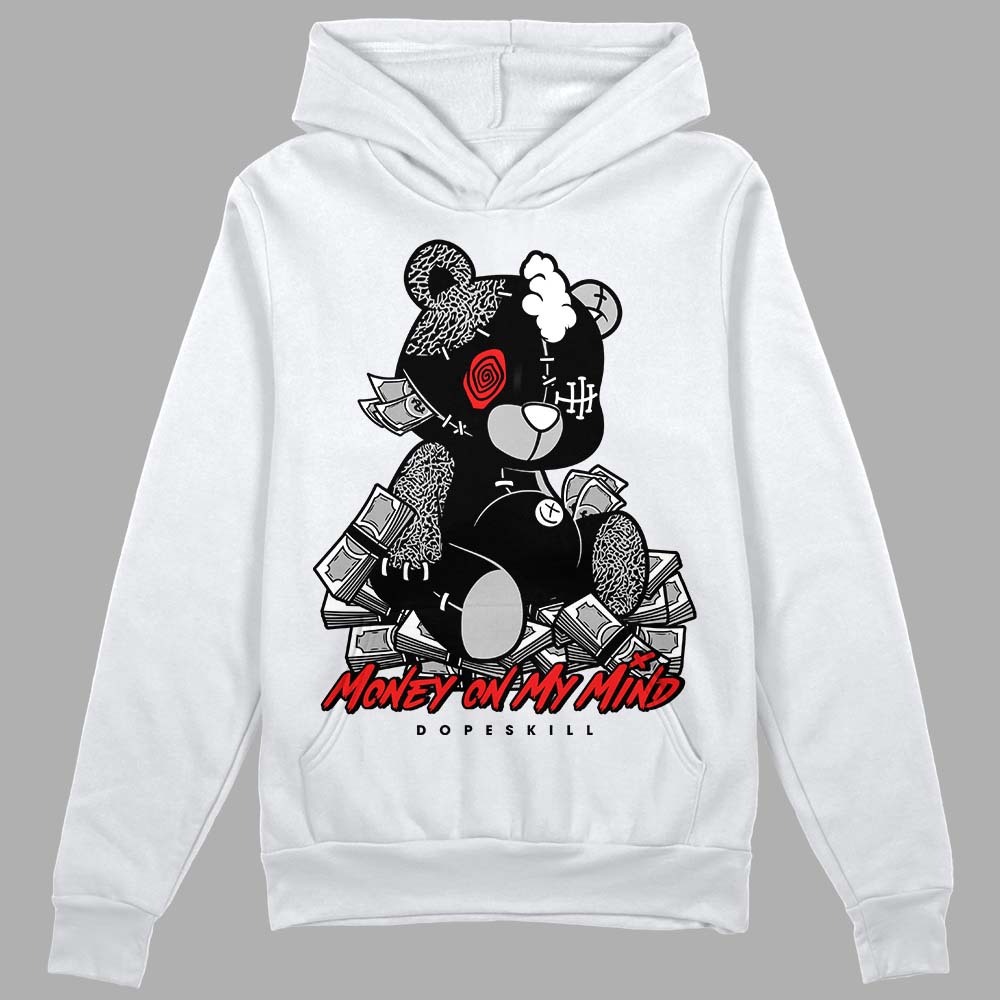 Jordan Spizike Low Bred DopeSkill Hoodie Sweatshirt MOMM Bear Graphic Streetwear - White 