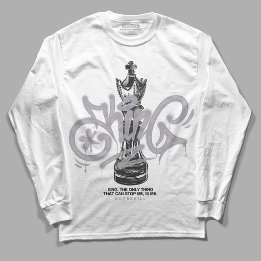 Jordan 2 Cement Grey DopeSkill Long Sleeve T-Shirt King Chess Graphic Streetwear - White