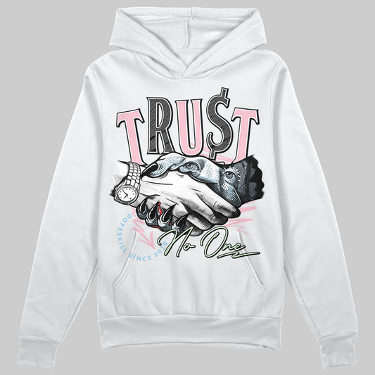 Jordan 4 Retro Valentine's Day (2026) (GS) DopeSkill Hoodie Sweatshirt Trust No One Graphic Streetwear - White