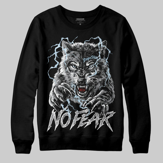 Jordan 5 Retro Wolf Grey (2026) DopeSkill Sweatshirt No Fear Graphic Streetwear - Black
