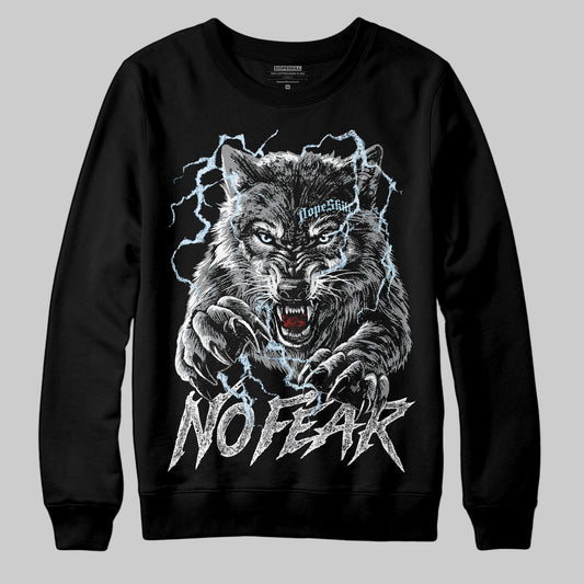 Jordan 5 Retro Wolf Grey (2026) DopeSkill Sweatshirt No Fear Graphic Streetwear - Black