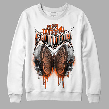 MSCHF Super Normal 2 Orange Milk DopeSkill Sweatshirt DopeSkill Evolution Graphic Streetwear - White