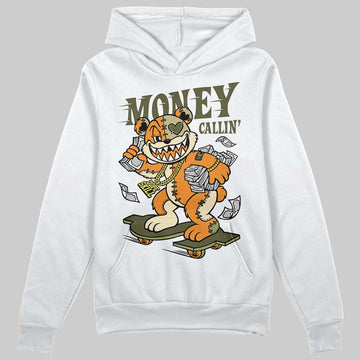 Olive Sneakers DopeSkill Hoodie Sweatshirt Money Callin' Graphic Streetwear - White