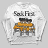 Jordan 12 Retro Black Taxi DopeSkill Long Sleeve T-Shirt New Seek First Graphic Streetwear - White