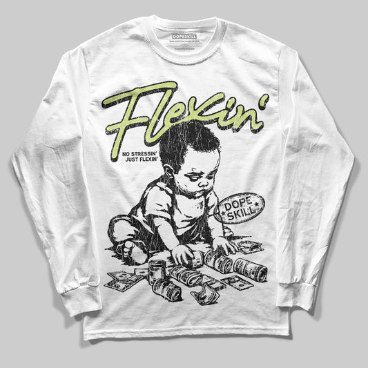 Jordan 11 “Inner Beast” DopeSkill Long Sleeve T-Shirt Flexin' Graphic Streetwear - White