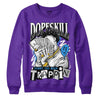 Jordan 13 Court Purple DopeSkill Purple Sweatshirt Sorry I've Been Trappin Graphic Streetwear