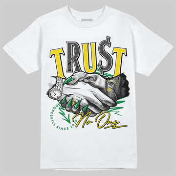 Dunk Low Reverse Brazil DopeSkill T-Shirt Trust No One Graphic Streetwear - White