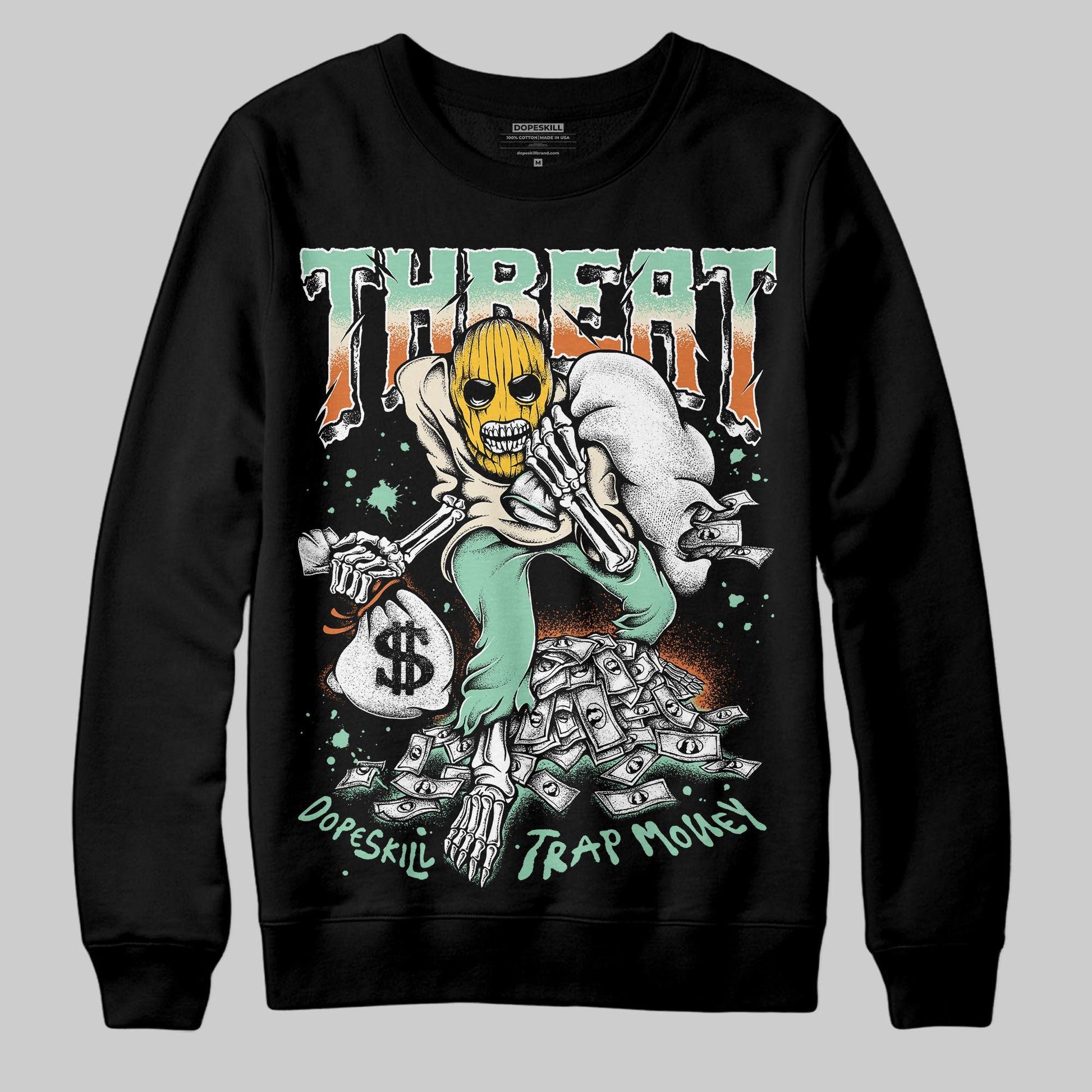 SB Dunk Low Rodeo Tourmaline DopeSkill Sweatshirt Threat Graphic Streetwear - black