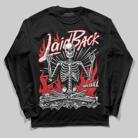 Black and White Sneakers DopeSkill Long Sleeve T-Shirt Laid Back Graphic Streetwear - Black