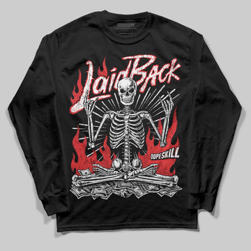 Black and White Sneakers DopeSkill Long Sleeve T-Shirt Laid Back Graphic Streetwear - Black