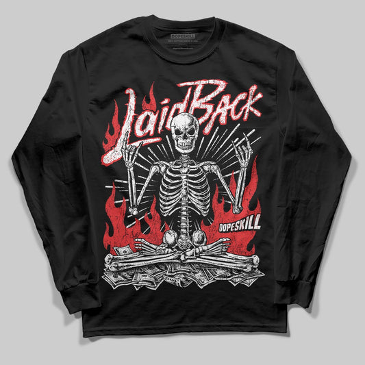 Black and White Sneakers DopeSkill Long Sleeve T-Shirt Laid Back Graphic Streetwear - Black