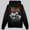 Orange Sneakers DopeSkill Hoodie Risk Is Better Than Regret Graphic Streetwear - Black