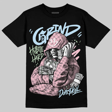 Jordan 4 Retro Valentine's Day (2026) (GS) DopeSkill T-Shirt Grind Pray Graphic Streetwear - Black