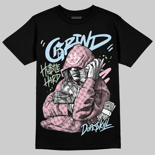 Jordan 4 Retro Valentine's Day (2026) (GS) DopeSkill T-Shirt Grind Pray Graphic Streetwear - Black