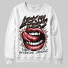 Jordan 9 'Olive' DopeSkill Sweatshirt Lick My Kicks Graphic Streetwear - White