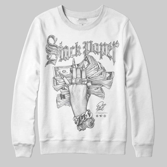 Grey Sneakers DopeSkill Sweatshirt Stack Paper Graphic Streetwear - White