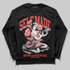 Red Sneakers DopeSkill Long Sleeve T-Shirt Self Made Graphic Streetwear - Black