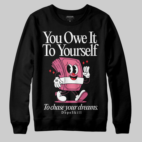 Diesel Pink S - Serendipity Pro-X1 Trainers DopeSkill Sweatshirt Owe It To Yourself Graphic Streetwear - Black