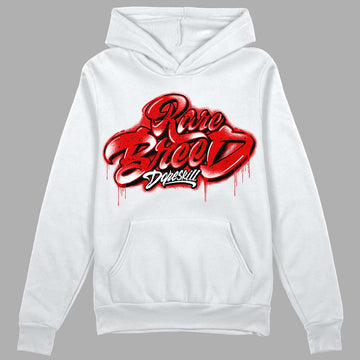 Jordan 4 Retro Red Cement DopeSkill Hoodie Sweatshirt Rare Breed Type Graphic Streetwear - White