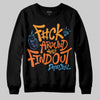 Orange, Black and White Sneakers DopeSkill Sweatshirt F#ck Around And Find Out Graphic Streetwear - Black