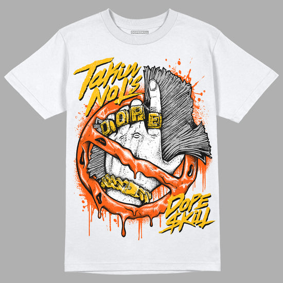 MSCHF Super Normal 2 Orange Milk DopeSkill T-Shirt Takin No L's Graphic Streetwear - White 