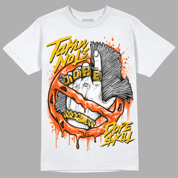 MSCHF Super Normal 2 Orange Milk DopeSkill T-Shirt Takin No L's Graphic Streetwear - White 