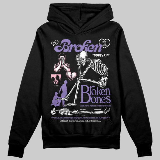 Jordan 11 "Mojave" DopeSkill Hoodie Sweatshirt Broken Bones Graphic Streetwear - black