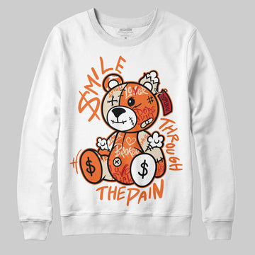 Jordan 3 “Starfish” DopeSkill Sweatshirt Smile Through The Pain Graphic Streetwear - White