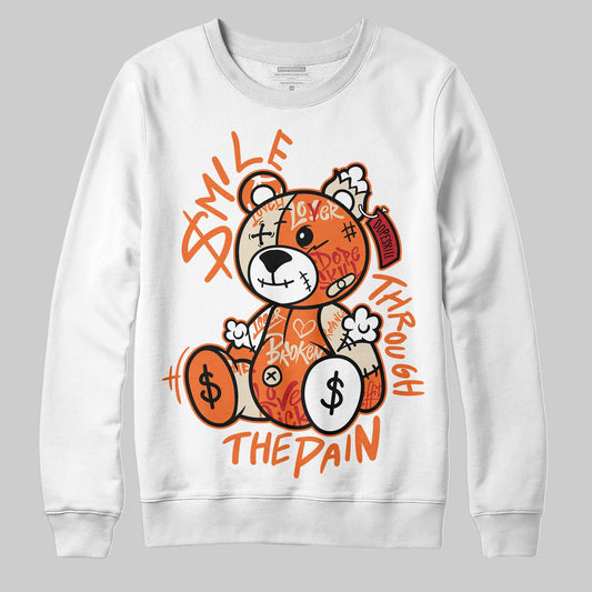 Jordan 3 “Starfish” DopeSkill Sweatshirt Smile Through The Pain Graphic Streetwear - White