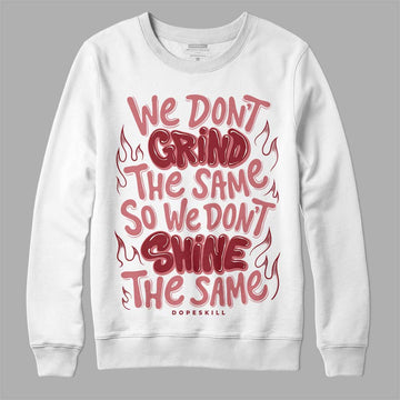 Valentine's Day Collection DopeSkill Sweatshirt Grind Shine Graphic Streetwear  - White 