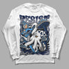 Jordan 3 "Midnight Navy" DopeSkill Long Sleeve T-Shirt Resist Graphic Streetwear - White