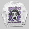 PURPLE Sneakers DopeSkill Long Sleeve T-Shirt Root of Evil Graphic Streetwear - White