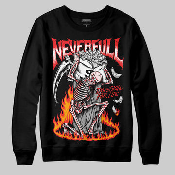 Black and White Sneakers DopeSkill Sweatshirt NeverFull Graphic Streetwear - Black