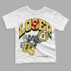 Jordan 4 Tour Yellow Thunder DopeSkill Toddler Kids T-shirt Loser Lover Graphic Streetwear - White